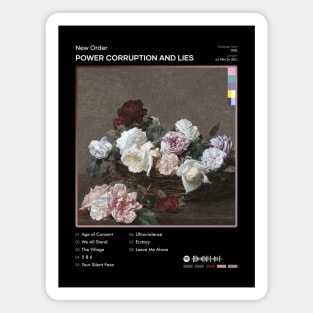 New Order - Power Corruption and Lies Tracklist Album Magnet